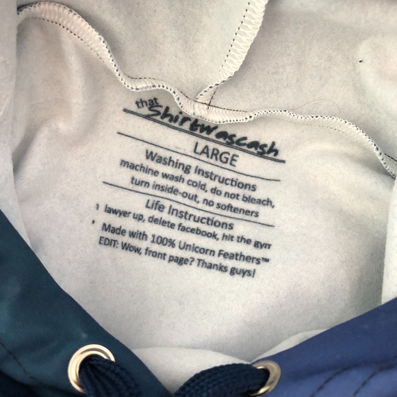 shirt was cash hoodie mountain scene - Picture 2 of 4